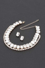 Crystal Layered Collar Necklace Set from My Pampered Life Seattle
