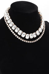 Crystal Layered Collar Necklace Set from My Pampered Life Seattle