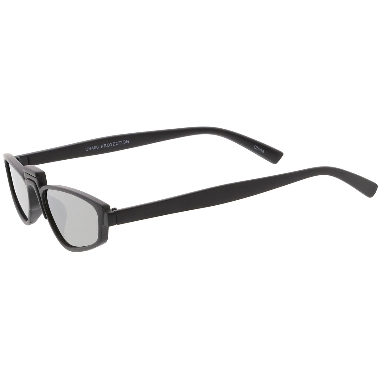 Women's Retro Modern Low Bridge Mirrored Lens Cat Eye Sunglasses C670 from zeroUV