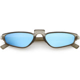 Women's Retro Modern Low Bridge Mirrored Lens Cat Eye Sunglasses C670 from zeroUV