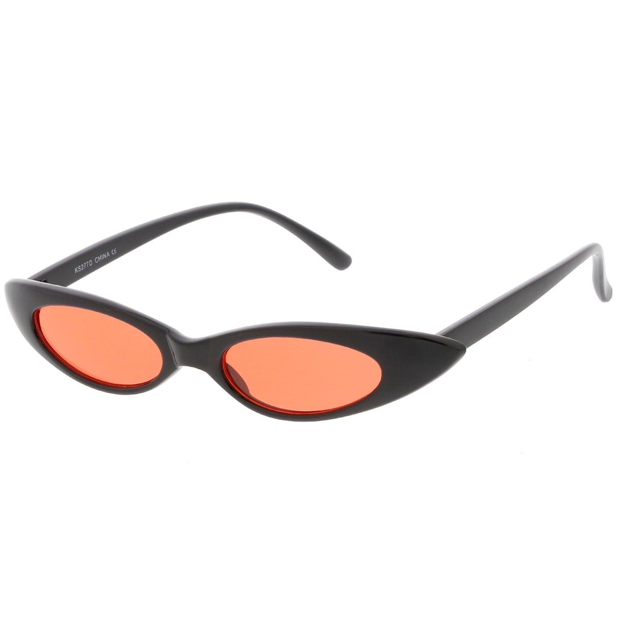 Women's Retro 90's Thin Color Tone Cat Eye Sunglasses C662 from zeroUV