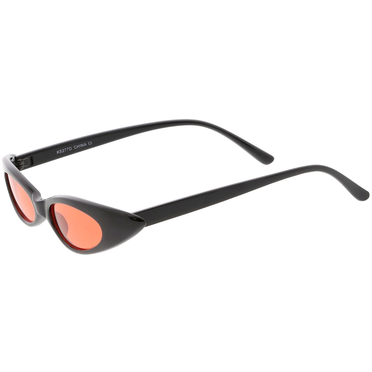 Women's Retro 90's Thin Color Tone Cat Eye Sunglasses C662 from zeroUV