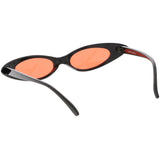 Women's Retro 90's Thin Color Tone Cat Eye Sunglasses C662 from zeroUV