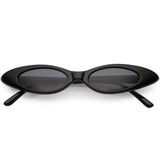 Women's Retro 90's Thin Color Tone Cat Eye Sunglasses C662 from zeroUV