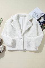 Kaia Button Pocketed Lapel Collar Jacket from Threaded Pear