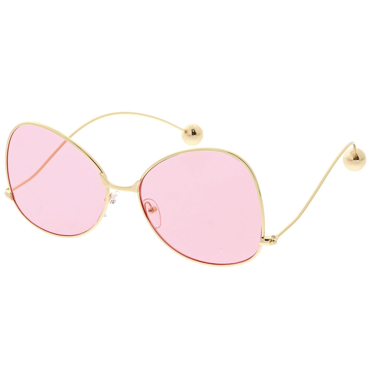 Women's Retro Oversize Butterfly Shape Color Tone Lens Sunglasses C443 from zeroUV