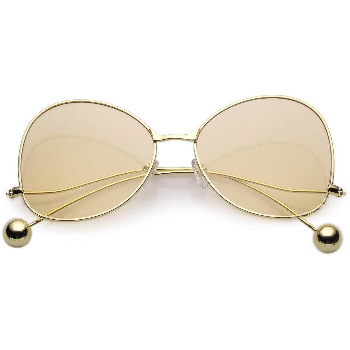 Women's Retro Oversize Butterfly Shape Color Tone Lens Sunglasses C443 from zeroUV