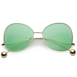 Women's Retro Oversize Butterfly Shape Color Tone Lens Sunglasses C443 from zeroUV