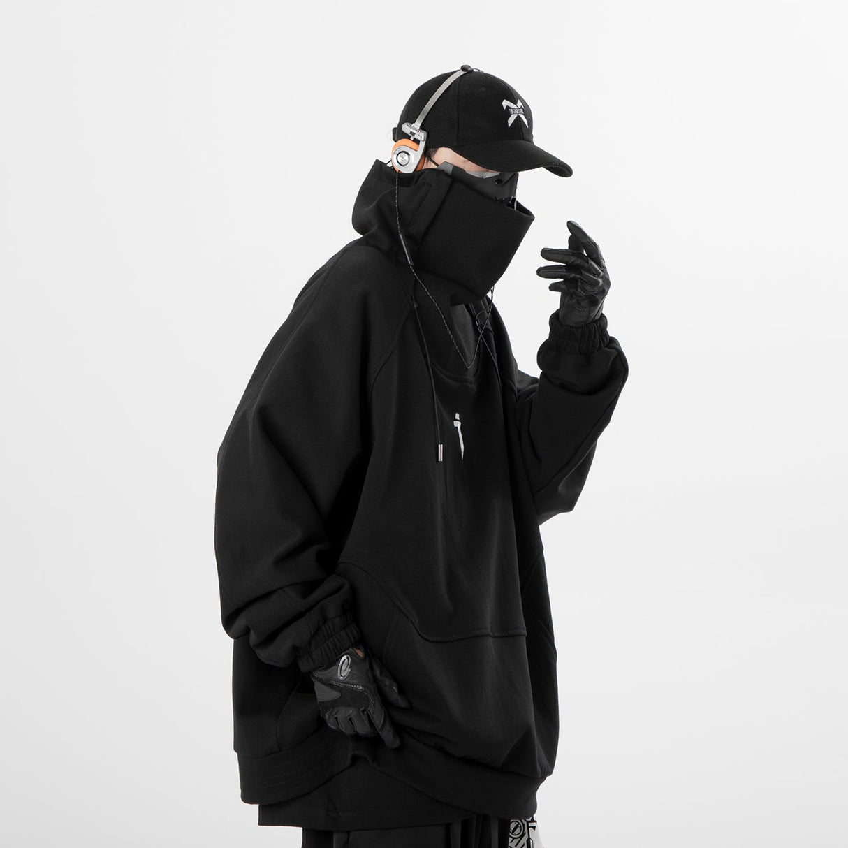 Precision Tactical High Neck Black Sweater