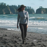 Microweight - Women's Wool 1/4 Zip Sun Hoodie Woolverino from Minus33 Merino Wool Clothing