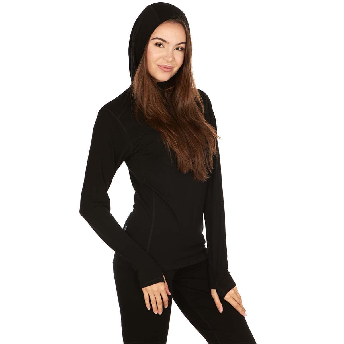 Microweight - Women's Wool 1/4 Zip Sun Hoodie Woolverino from Minus33 Merino Wool Clothing