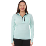 Microweight - Women's Wool 1/4 Zip Sun Hoodie Woolverino from Minus33 Merino Wool Clothing