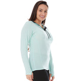 Microweight - Women's Wool 1/4 Zip Sun Hoodie Woolverino from Minus33 Merino Wool Clothing