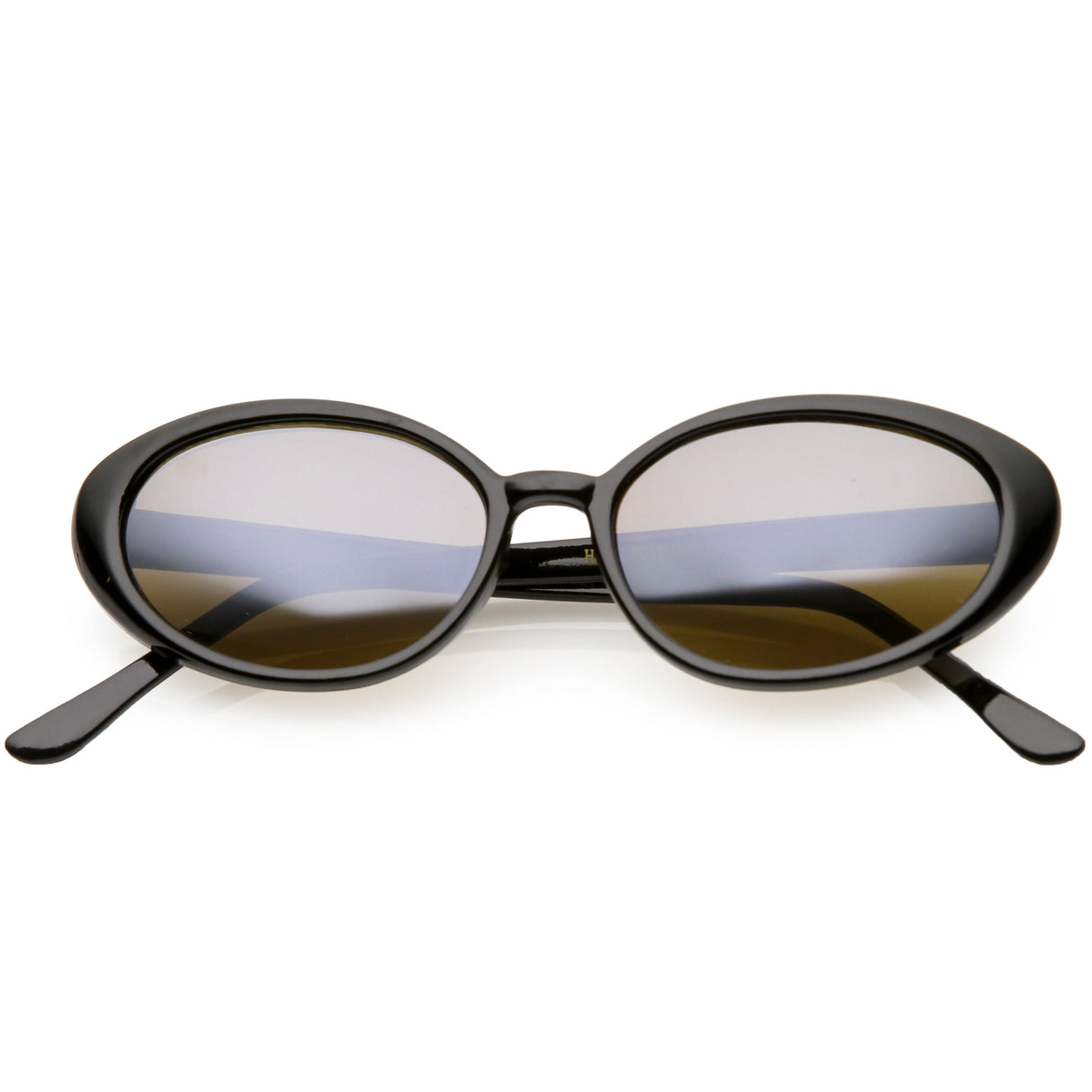 Women's Retro True Vintage Round Oval Mirrored Lens Sunglasses C654 from zeroUV