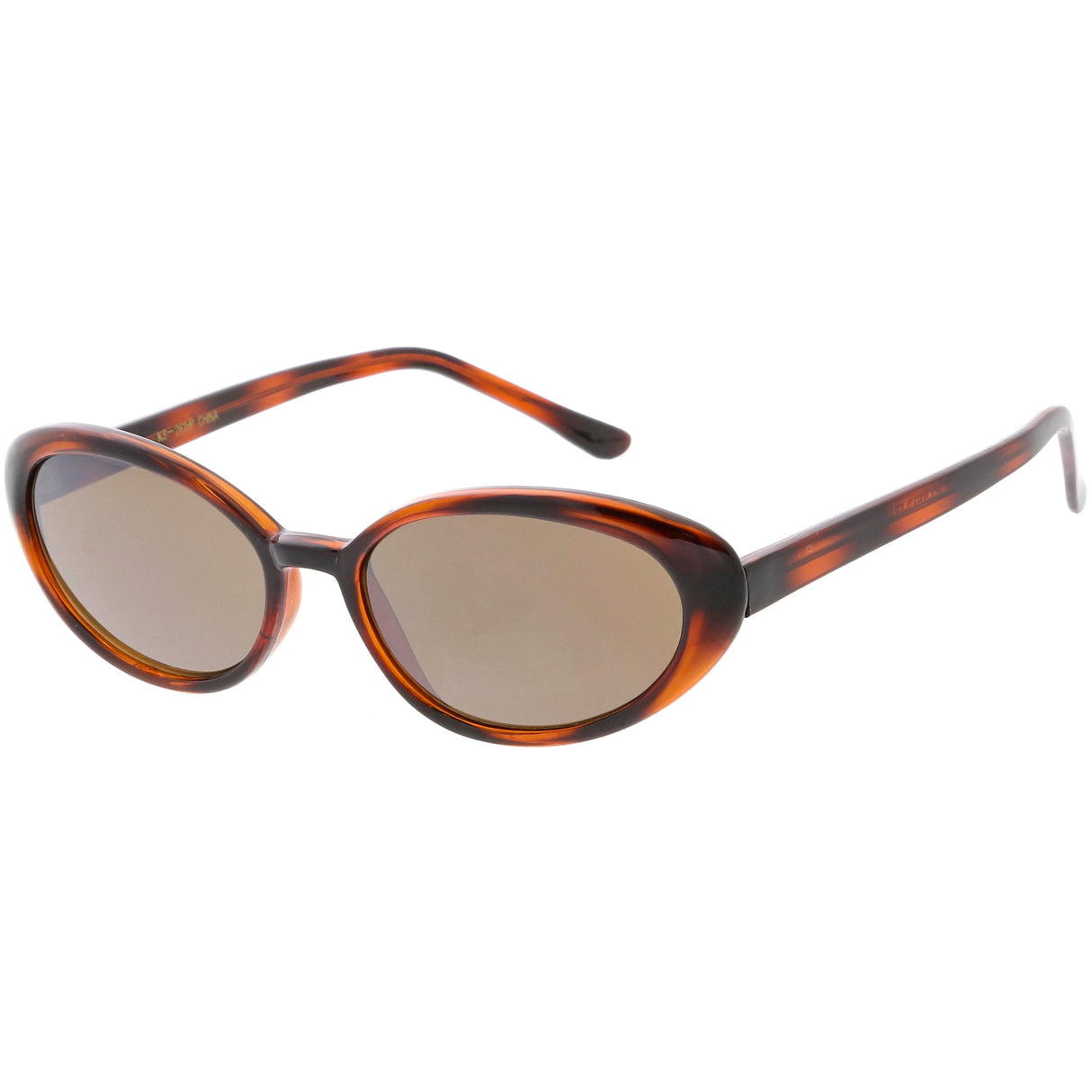 Women's Retro True Vintage Round Oval Mirrored Lens Sunglasses C654 from zeroUV