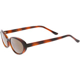 Women's Retro True Vintage Round Oval Mirrored Lens Sunglasses C654 from zeroUV