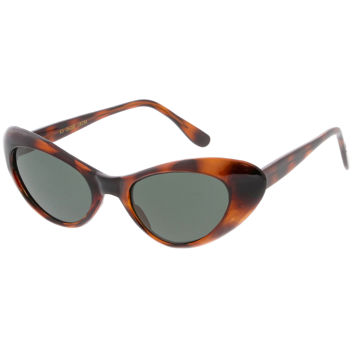 Women's Small Retro True Vintage Cat Eye Sunglasses C661 from zeroUV