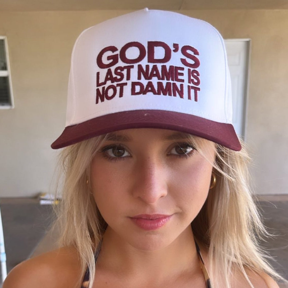 Gods Last Name Hat From Visibly Toxic