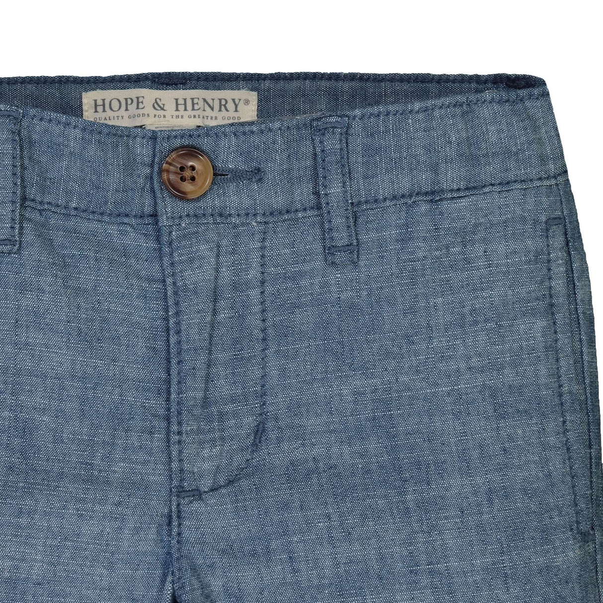 Organic Chambray Suit Pant from Hope & Henry