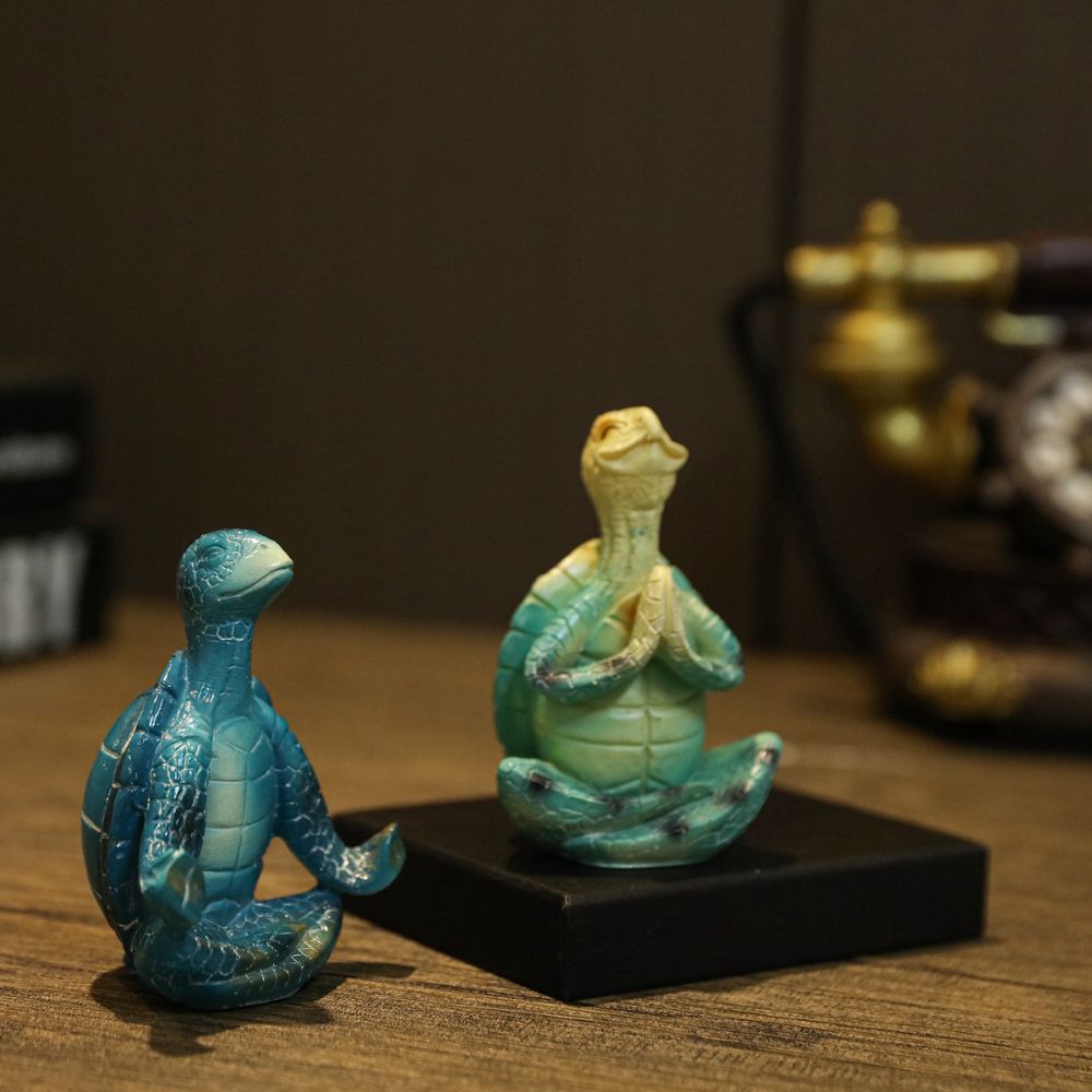 Yoga Turtle Statues from Moderny