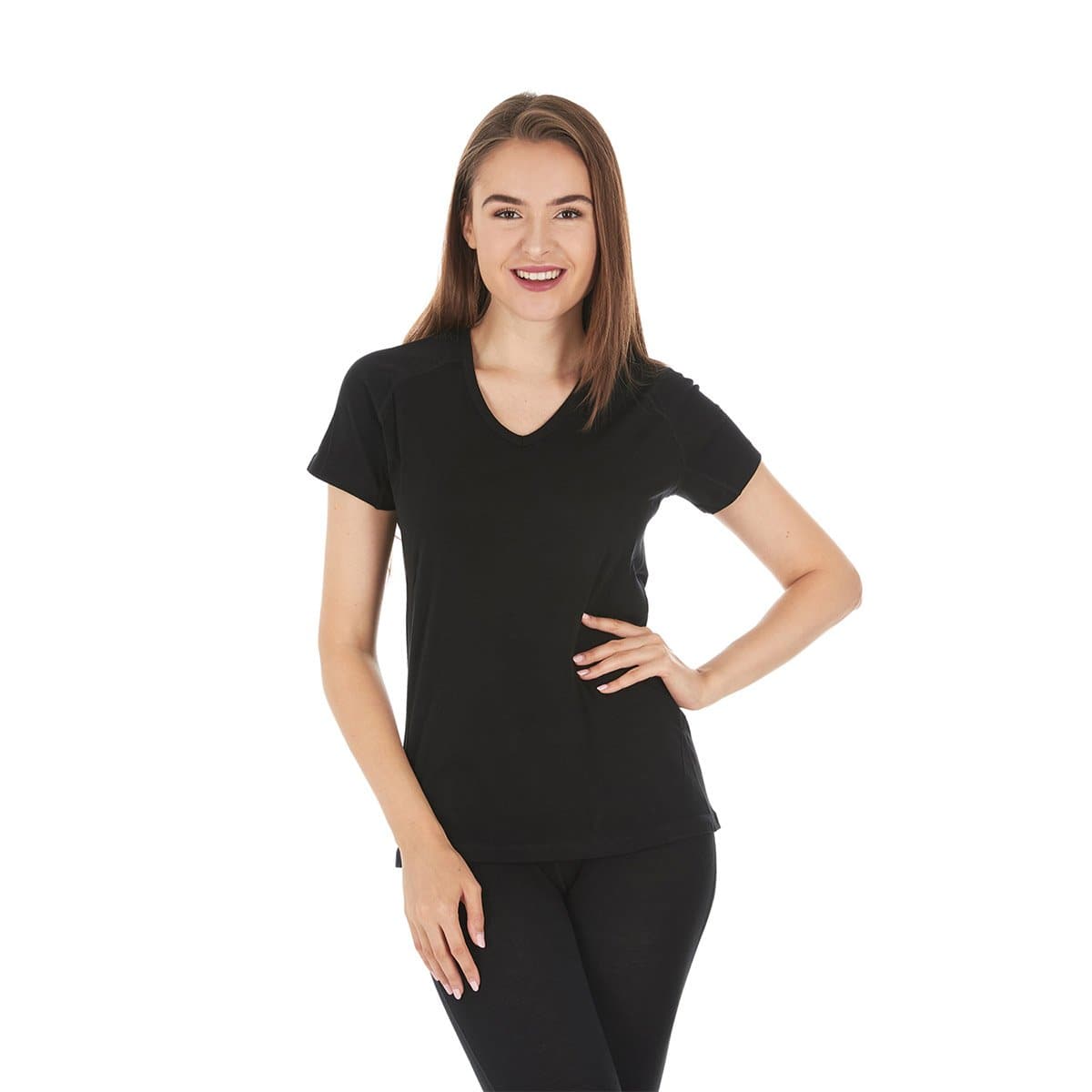 Microweight - Women's Wool V-Neck T-Shirt Woolverino from Minus33 Merino Wool Clothing