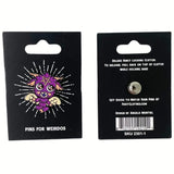 Baby Baphomet Hard Enamel Pin with Glitter from FootClothes
