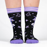 Baby Baphomet Crew Socks from FootClothes