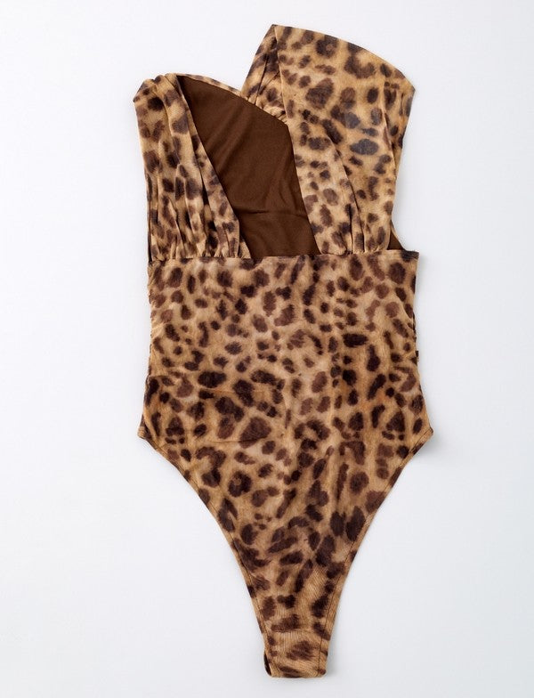 Leopard one piece swimsuit from My Pampered Life Seattle