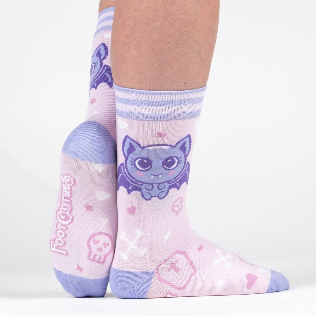 Widdle Bat Guy Crew Socks from FootClothes