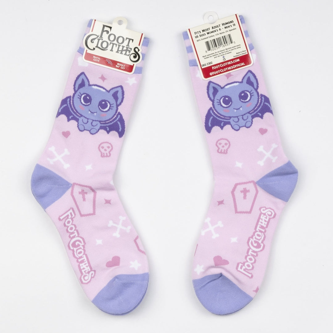 Widdle Bat Guy Crew Socks from FootClothes