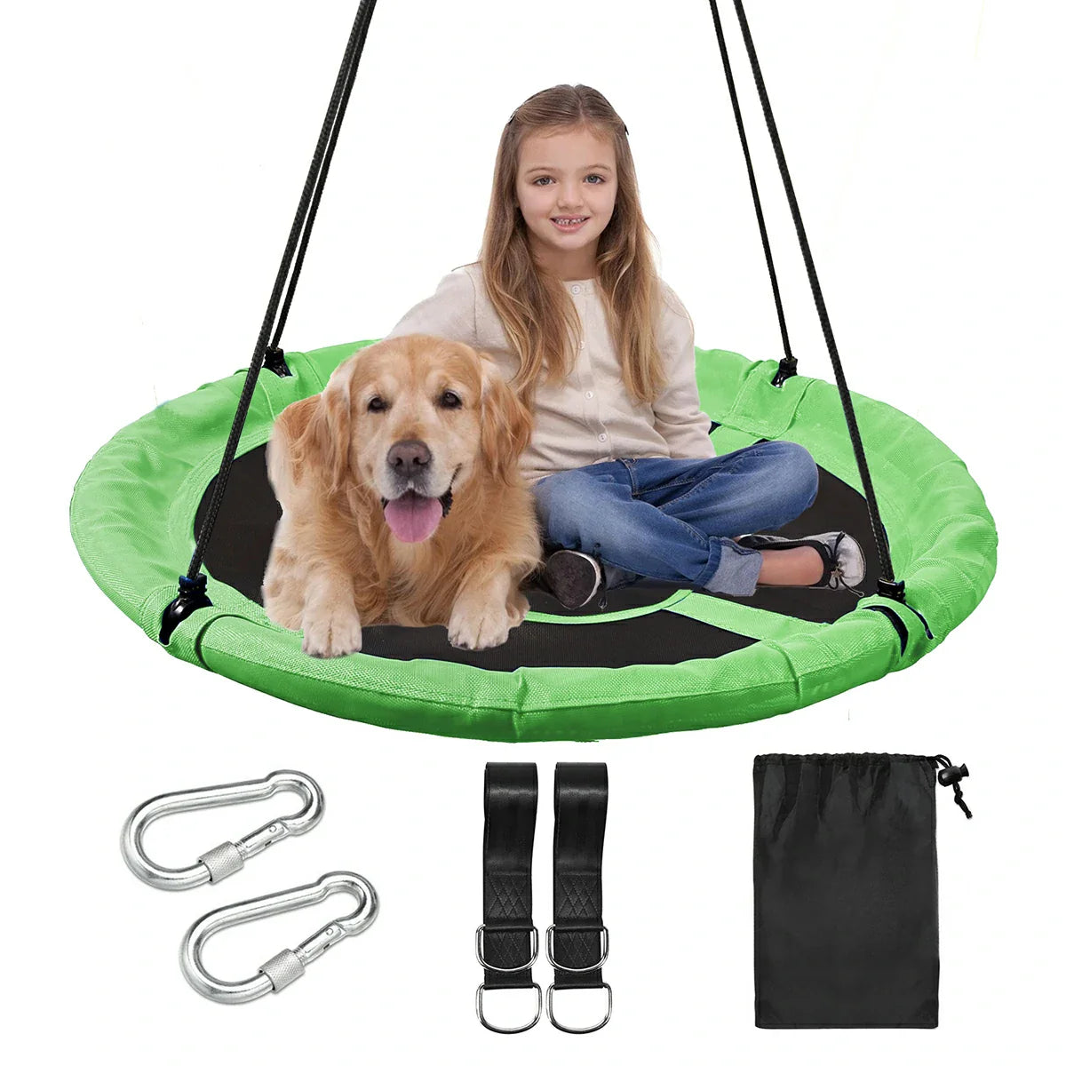 Round Saucer Swing for Kids Outdoor 40"/43" From Redcamp
