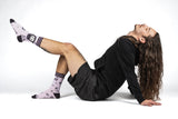 Pastel Goth Grim Reaper Crew Socks from FootClothes