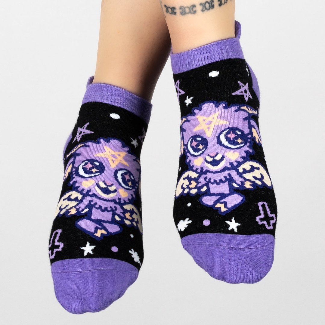 Baby Baphomet Ankle Socks from FootClothes