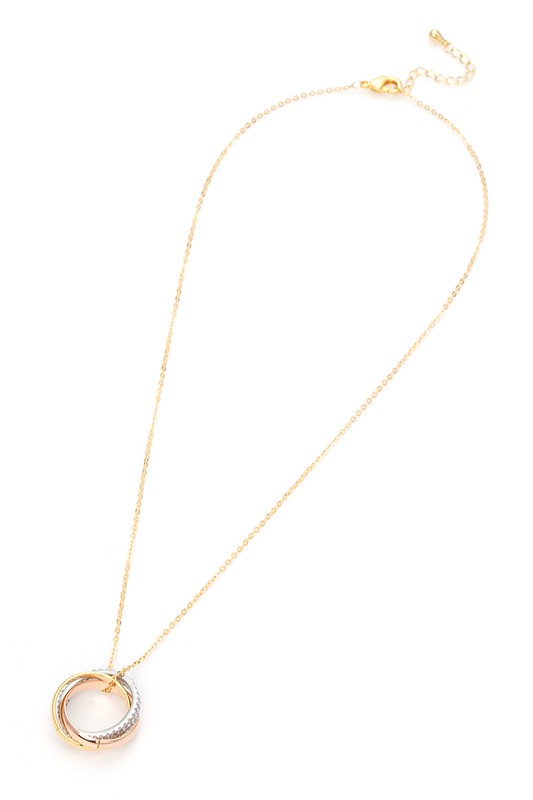 CZ Mix Ring Sliding Pendant Necklace from My Pampered Life Seattle
