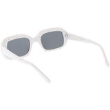 Artistic Retro Modern Deep Rectangle Block Flat Lens Sunglasses C673 from zeroUV