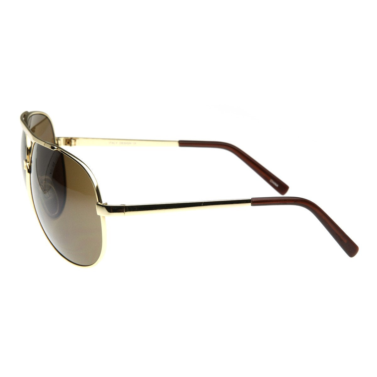 Extra Large Metal Oversize Frame Aviator Sunglasses 1580 70mm from zeroUV