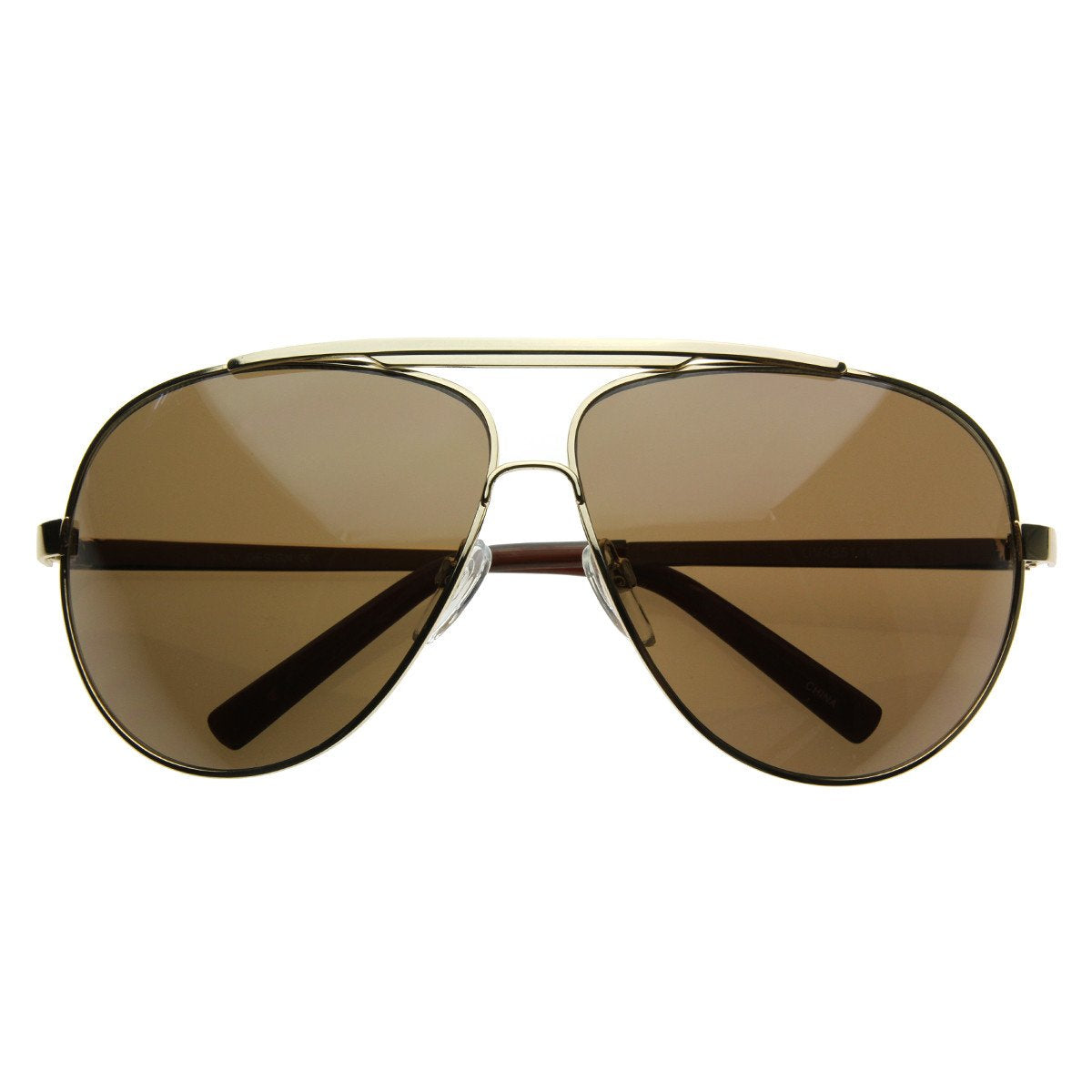 Extra Large Metal Oversize Frame Aviator Sunglasses 1580 70mm from zeroUV