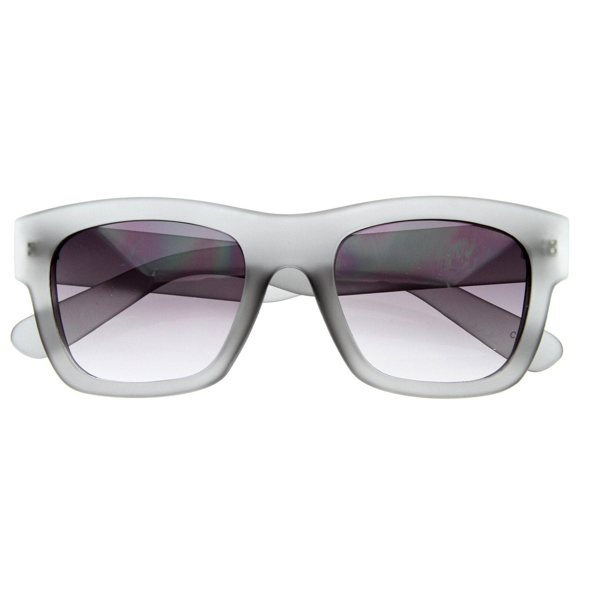 Artist Indie Hipster Fashion Soft Rubber Horned Rim Sunglasses 8355 from zeroUV