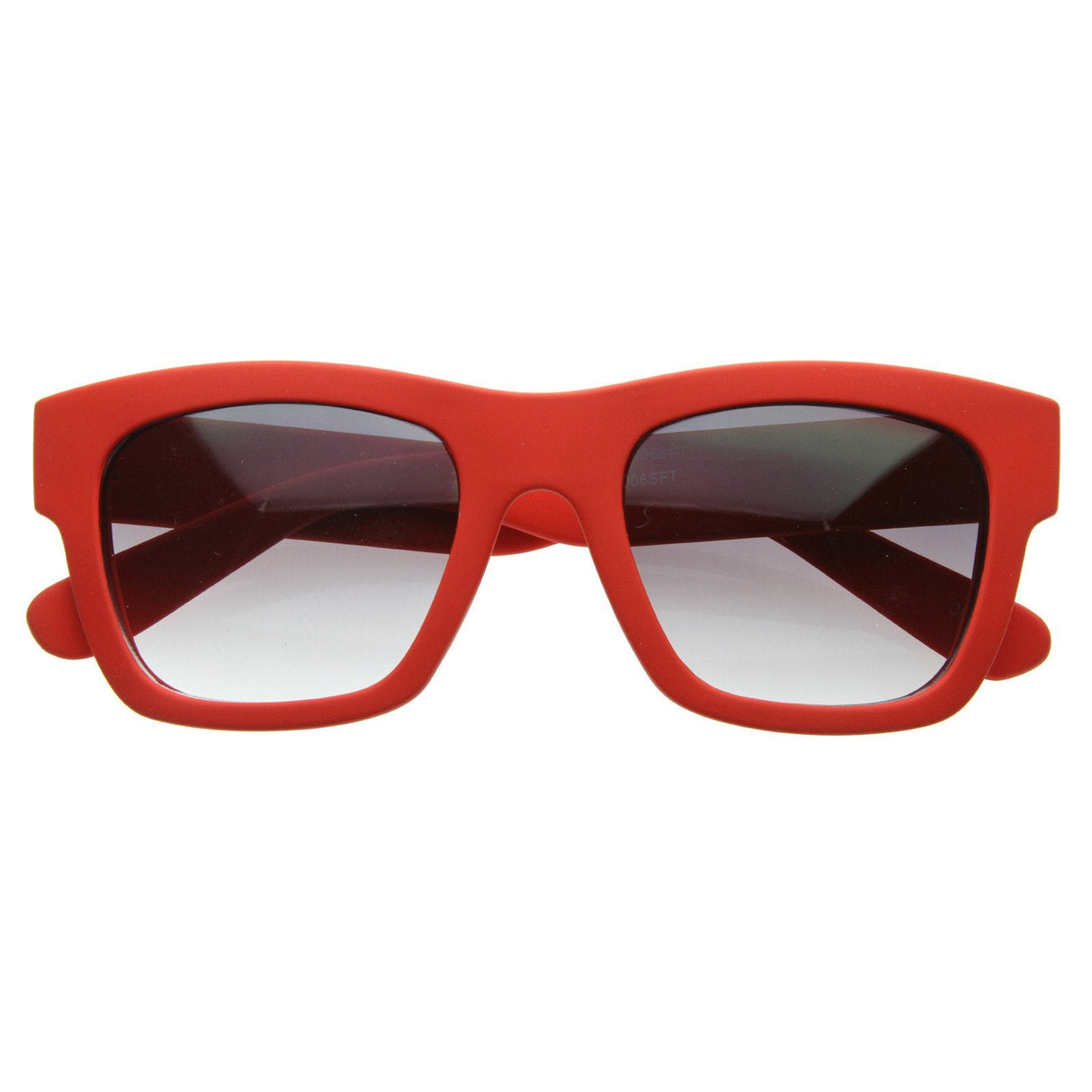 Artist Indie Hipster Fashion Soft Rubber Horned Rim Sunglasses 8355 from zeroUV