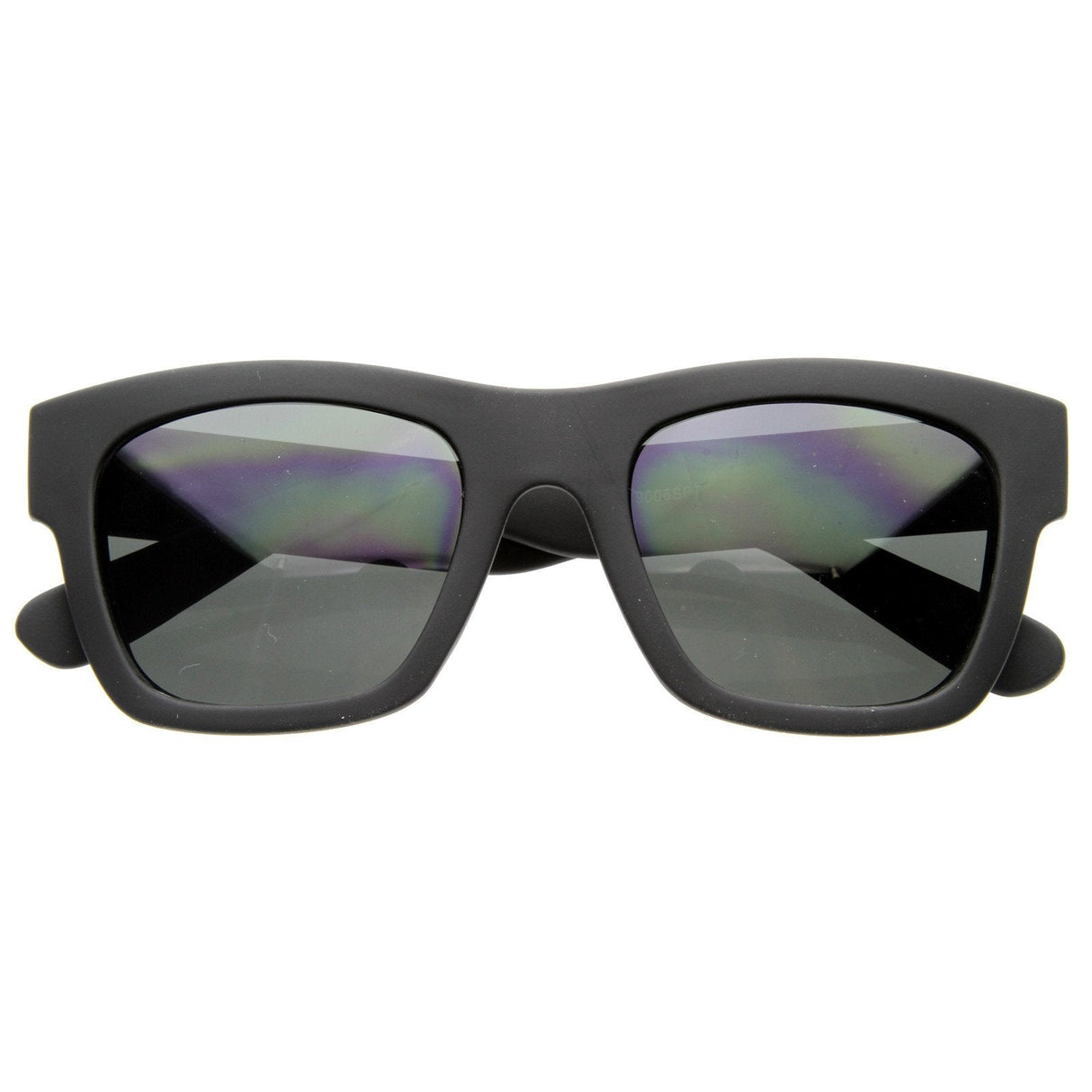 Artist Indie Hipster Fashion Soft Rubber Horned Rim Sunglasses 8355 from zeroUV