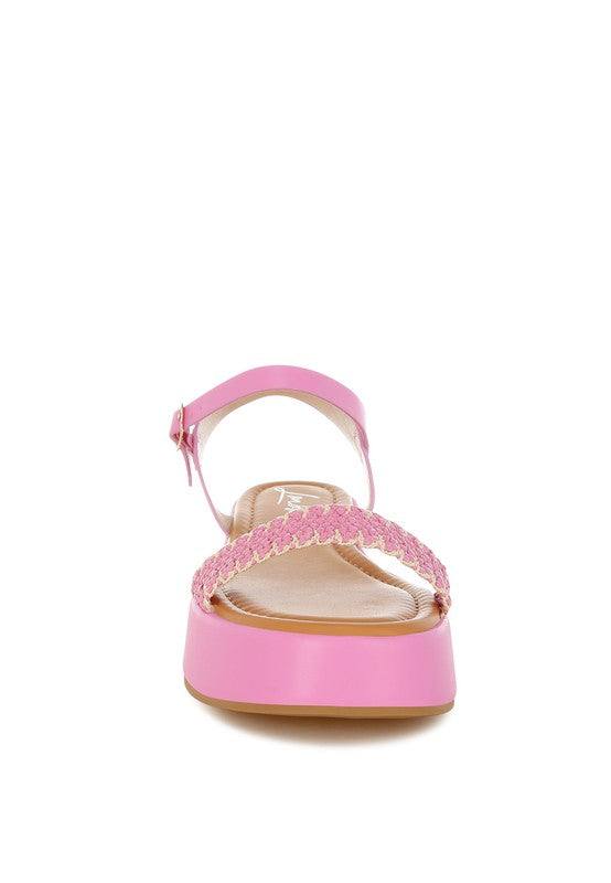 Anglong Raffia Flatform Sandals from My Pampered Life Seattle