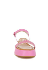 Anglong Raffia Flatform Sandals from My Pampered Life Seattle