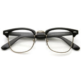 Vintage Inspired Classic Horned Rim Half Frame Clear Lens Glasses 2933 from zeroUV