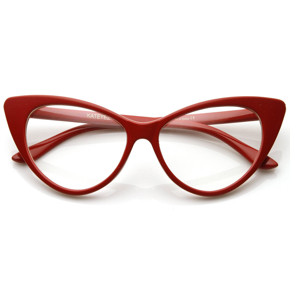 Vintage Mod Fashion 1950's Cat Eye Clear Lens Glasses 8435 from zeroUV