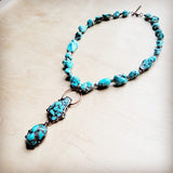 Blue Turquoise Necklace w/Soldered Turq Pendant from My Pampered Life Seattle