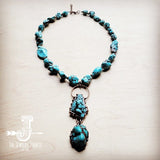 Blue Turquoise Necklace w/Soldered Turq Pendant from My Pampered Life Seattle