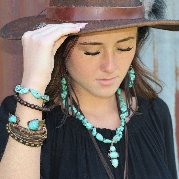 Blue Turquoise Necklace w/Turq Pendant from My Pampered Life Seattle