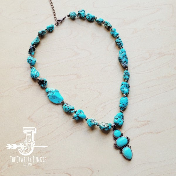 Blue Turquoise Necklace w/Turq Pendant from My Pampered Life Seattle