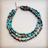 Genuine HuBei Turquoise&Wood Triple StrandNecklace from My Pampered Life Seattle
