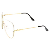 Women's Oversize Rimless Clear Lens Glasses C294 from zeroUV